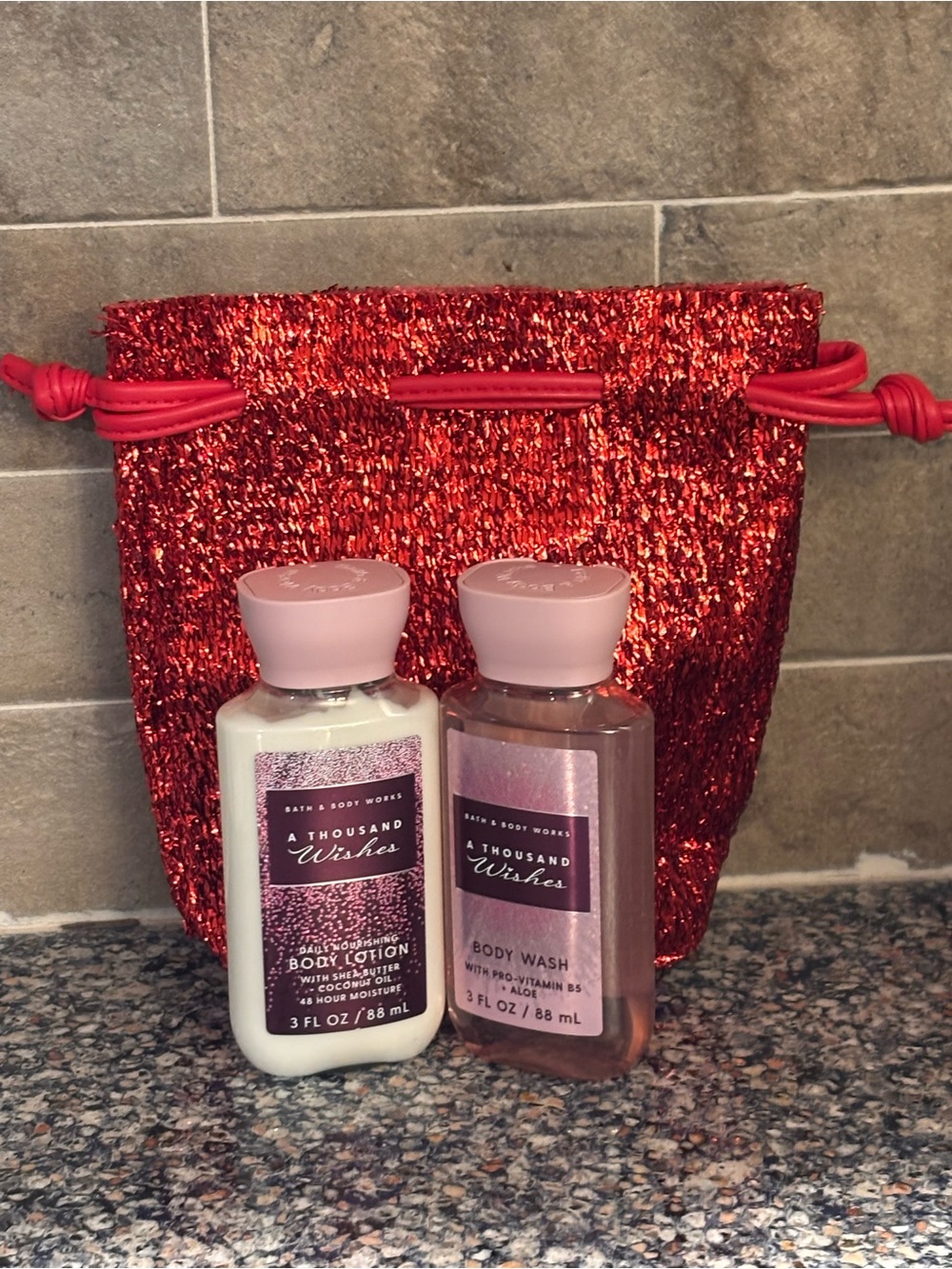 Bath & Body Works A Thousand Wishes travel sized Body Wash & Lotion Set